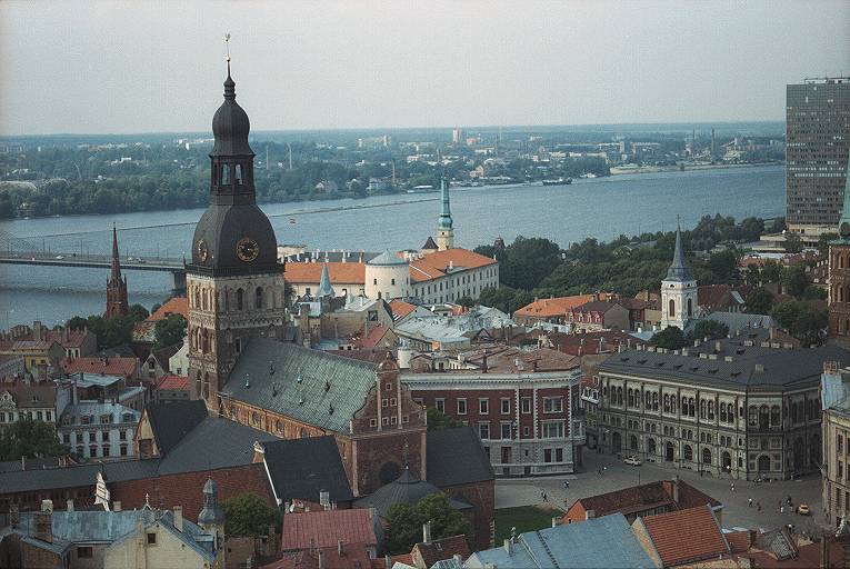 A panorama of Riga from St. Peter's spire